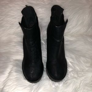 H&M Black Platform Booties